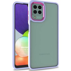 Microsonic Samsung Galaxy A22 4G Bright Planet Lila Kılıf