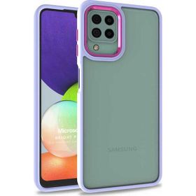 Microsonic Samsung Galaxy A22 4G Bright Planet Lila Kılıf