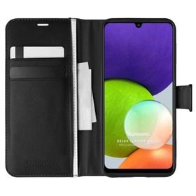 Microsonic Samsung Galaxy A22 4G Delux Leather Wallet Kılıf