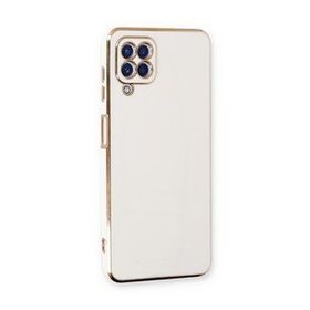 Microsonic Samsung Galaxy A22 4G Olive Plated Beyaz Kılıf