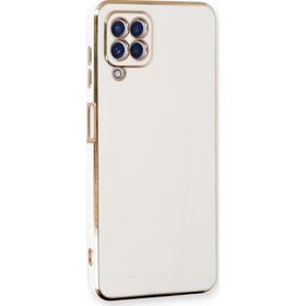 Microsonic Samsung Galaxy A22 4G Olive Plated Beyaz Kılıf