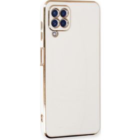 Microsonic Samsung Galaxy A22 4G Olive Plated Beyaz Kılıf