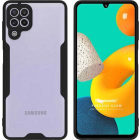 Microsonic Samsung Galaxy A22 4G Paradise Glow Siyah Kılıf