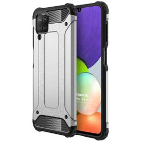 Microsonic Samsung Galaxy A22 4G Rugged Armor Gümüş Kılıf