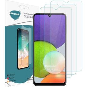 Microsonic Samsung Galaxy A22 4G Screen Protector Nano Glass 3 Adet Cam Ekran Koruyucu
