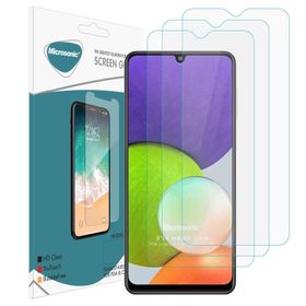 Microsonic Samsung Galaxy A22 4G Screen Protector Nano Glass 3 Adet Cam Ekran Koruyucu