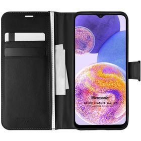 Microsonic Samsung Galaxy A23 Delux Leather Wallet Cep Telefonu Kılıfı