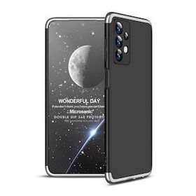 Microsonic Samsung Galaxy A23 Double Dip 360 Gri Siyah Kılıf