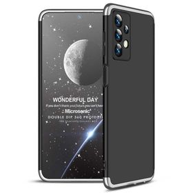 Microsonic Samsung Galaxy A23 Double Dip 360 Gri Siyah Kılıf