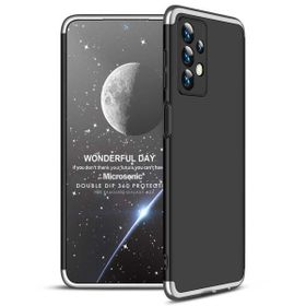 Microsonic Samsung Galaxy A23 Double Dip 360 Gri Siyah Kılıf