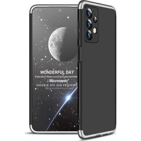 Microsonic Samsung Galaxy A23 Double Dip 360 Gri Siyah Kılıf