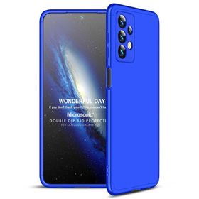 Microsonic Samsung Galaxy A23 Double Dip 360 Mavi Kılıf