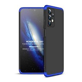 Microsonic Samsung Galaxy A23 Double Dip 360 Mavi Siyah Kılıf