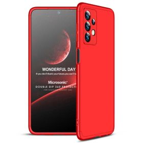 Microsonic Samsung Galaxy A23 Double Dip 360 Protective Kırmızı Kılıf
