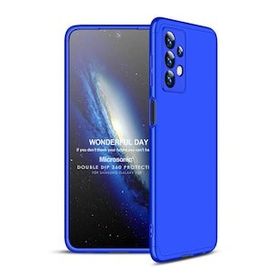 Microsonic Samsung Galaxy A23 Double Dip 360 Protective Mavi Kılıf