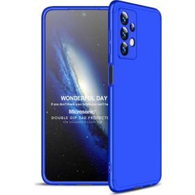 Microsonic Samsung Galaxy A23 Double Dip 360 Protective Mavi Kılıf