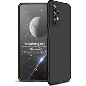 Microsonic Samsung Galaxy A23 Double Dip 360 Protective Siyah Kılıf