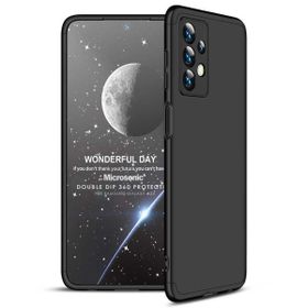 Microsonic Samsung Galaxy A23 Double Dip 360 Protective Siyah Kılıf