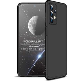 Microsonic Samsung Galaxy A23 Double Dip 360 Protective Siyah Kılıf
