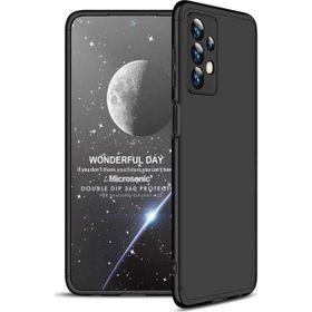 Microsonic Samsung Galaxy A23 Double Dip 360 Protective Siyah Kılıf