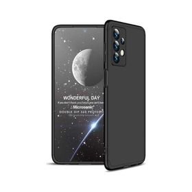 Microsonic Samsung Galaxy A23 Double Dip 360 Siyah Kılıf