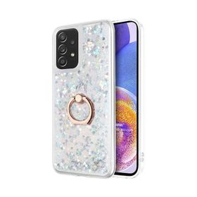 Microsonic Samsung Galaxy A23 Glitter Liquid Holder Gümüş Kılıf
