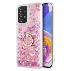Microsonic Samsung Galaxy A23 Glitter Liquid Holder Pembe Kılıf