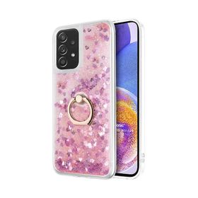 Microsonic Samsung Galaxy A23 Glitter Liquid Holder Pembe Kılıf