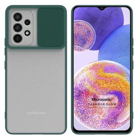 Microsonic Samsung Galaxy A23 Lens Protection Koyu Yeşil Kılıf