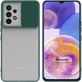 Microsonic Samsung Galaxy A23 Lens Protection Koyu Yeşil Kılıf