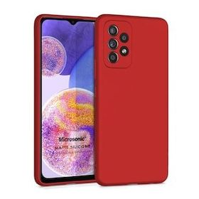 Microsonic Samsung Galaxy A23 Matte Silicone Kırmızı Kılıf