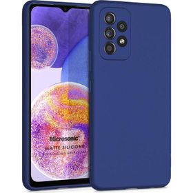Microsonic Samsung Galaxy A23 Matte Silicone Lacivert Kılıf