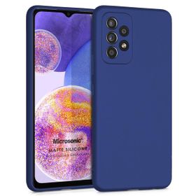 Microsonic Samsung Galaxy A23 Matte Silicone Lacivert Kılıf