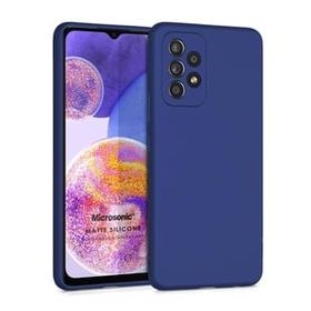 Microsonic Samsung Galaxy A23 Matte Silicone Lacivert Kılıf