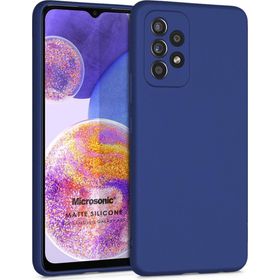 Microsonic Samsung Galaxy A23 Matte Silicone Lacivert Kılıf