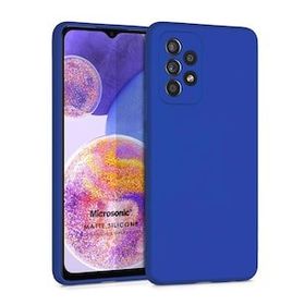 Microsonic Samsung Galaxy A23 Matte Silicone Mavi Kılıf
