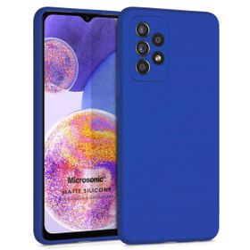 Microsonic Samsung Galaxy A23 Matte Silicone Mavi Kılıf