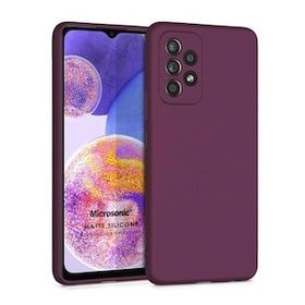 Microsonic Samsung Galaxy A23 Matte Silicone Mor Kılıf