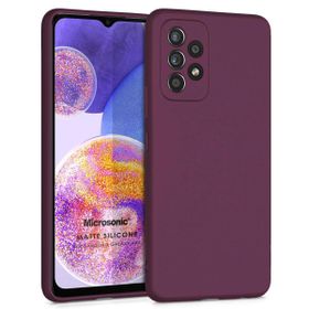 Microsonic Samsung Galaxy A23 Matte Silicone Mor Kılıf