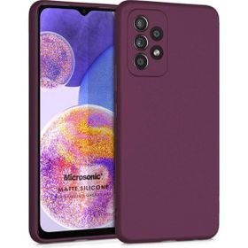 Microsonic Samsung Galaxy A23 Matte Silicone Mor Kılıf