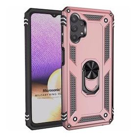 Microsonic Samsung Galaxy A23 Military Ring Holder Rose Gold Kılıf