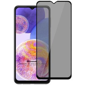 Microsonic Samsung Galaxy A23 Privacy 5D Gizlilik Filtreli Siyah Cam Ekran Koruyucu