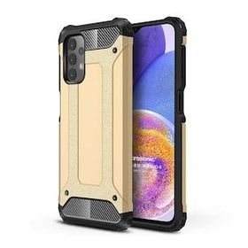 Microsonic Samsung Galaxy A23 Rugged Armor Gold Cep Telefonu Kılıfı