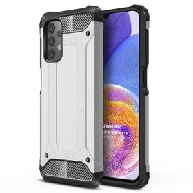 Microsonic Samsung Galaxy A23 Rugged Armor Gümüş Kılıf