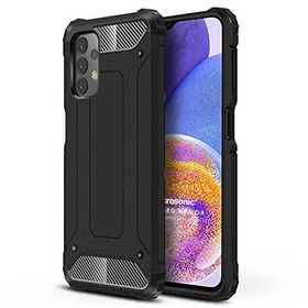 Microsonic Samsung Galaxy A23 Rugged Armor Siyah Kılıf