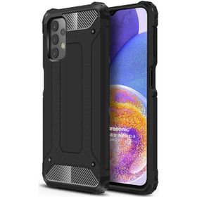 Microsonic Samsung Galaxy A23 Rugged Armor Siyah Kılıf