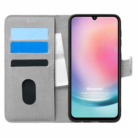 Microsonic Samsung Galaxy A24 Fabric Book Wallet Kılıf