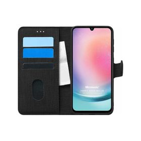 Microsonic Samsung Galaxy A24 Fabric Book Wallet Kılıf