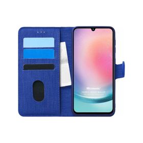 Microsonic Samsung Galaxy A24 Fabric Book Wallet Kılıf