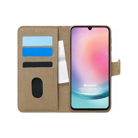 Microsonic Samsung Galaxy A24 Fabric Book Wallet Kılıf